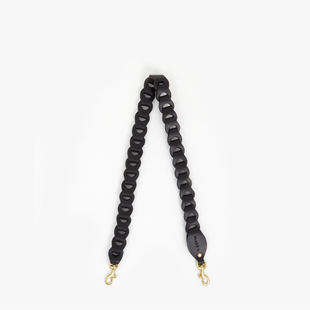 Clare V Shoulder Strap - Black Link